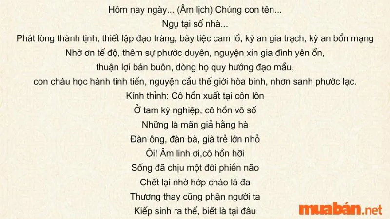 Cúng chúng sinh có ý nghĩa gì? Chuẩn bị mâm cúng, văn khấn chuẩn tâm linh nhất