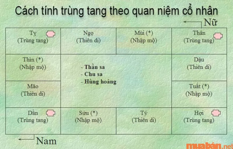 Hướng dẫn cách tính trùng tang chính xác, cực đơn giản