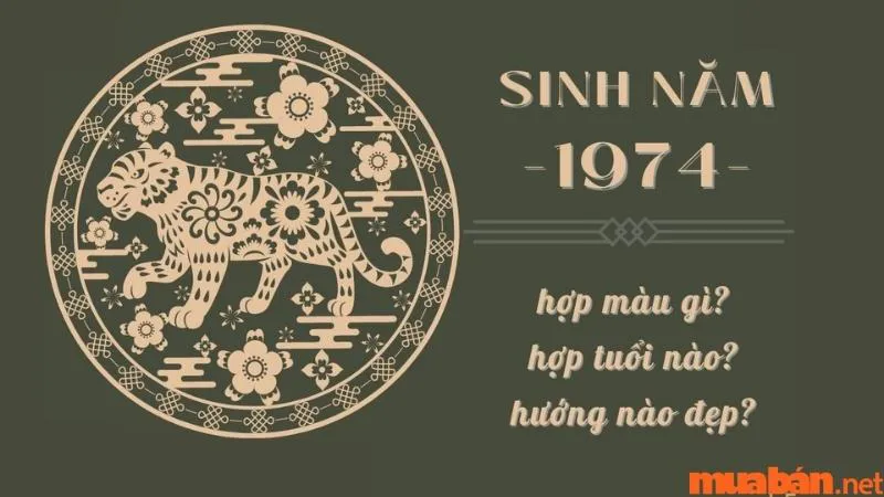 Sinh năm 1974 mệnh gì? Giáp Dần hợp màu gì, tuổi nào, hướng nào?